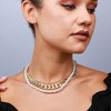 SOHI Women's Pearl White Casual Multi-Layer Necklace - 4 of 4
