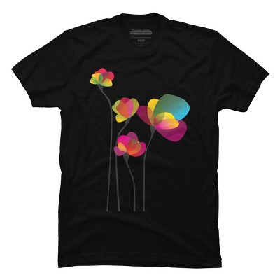 Men's Design By Humans Wild Flowers By Jirkasvetlik T-shirt : Target