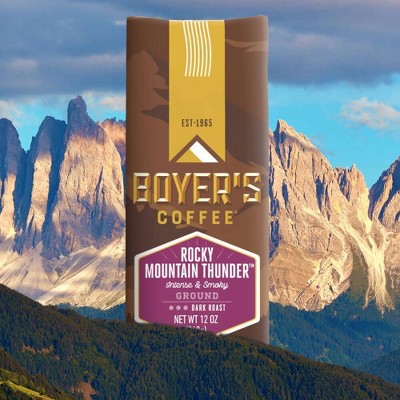 Boyer's Coffee Rocky Mountain Thunder Dark Roast Ground Coffee - 12oz