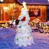 Costway 8FT Inflatable Christmas Tree Blow up Holiday Decoration with Rotating & LED Light - 2 of 4