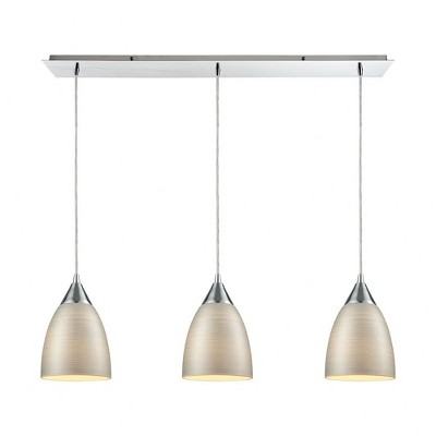 Elk Home Merida 3 - Light Chandelier in  Polished Chrome