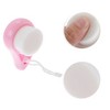 Unique Bargains Soft Plastic Synthetic Fiber Wool Cleansing Brush Hollow Comma 3.03"x1.89" 1 Pc - 3 of 4