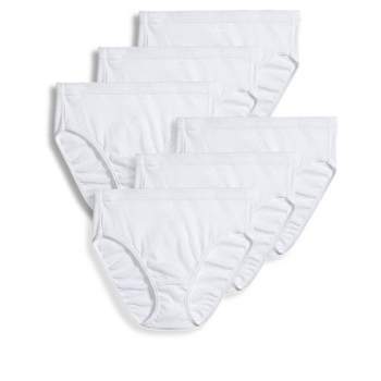 3 Jockey Elance Briefs Panties Cotton Classic Fit 1486 White Size