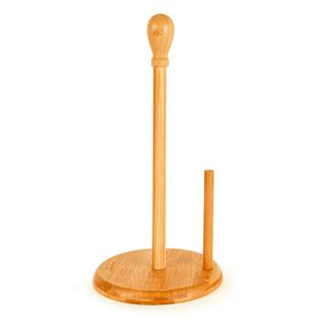 Home Basics Easy Tear Bamboo Paper Towel Holder with Weighted Base, Na –  ShopBobbys