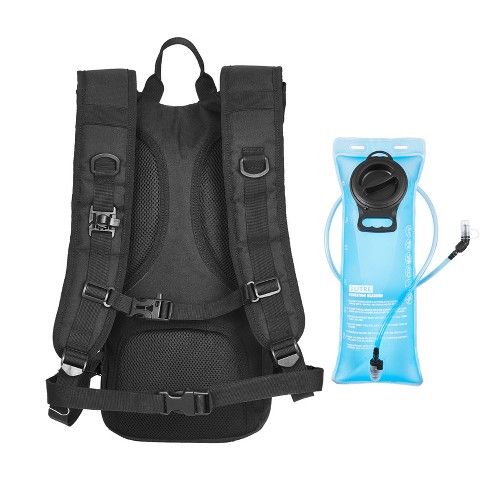 Рюкзак VEVOR Hydration , Water with 3L TPU Water Bladder, Tactical Molle Hiking Hydration Pack with Storage for Men Women, Black