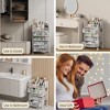 QingMoon Makeup Organizer Cart with 4 Drawers, Floor Skincare Organizers with Wheels, Cosmetic Storage Rack for Perfume, Nail Polish, Brushes - 4 of 4