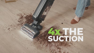 Black Cordless Upright Vacuum with HEPA Filter for Pets
