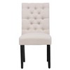 WestinTrends  Upholstered Button Tufted Dining Side Chair (Set of 2) - 2 of 4
