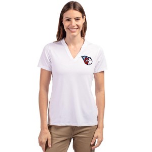 Cleveland Guardians Cutter & Buck Forge Eco Heathered Stretch Womens Blade Top - 1 of 1