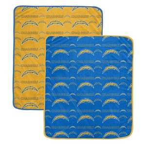 NFL Los Angeles Chargers Home & Away Ultra Soft Blanket - 2pk - 1 of 1