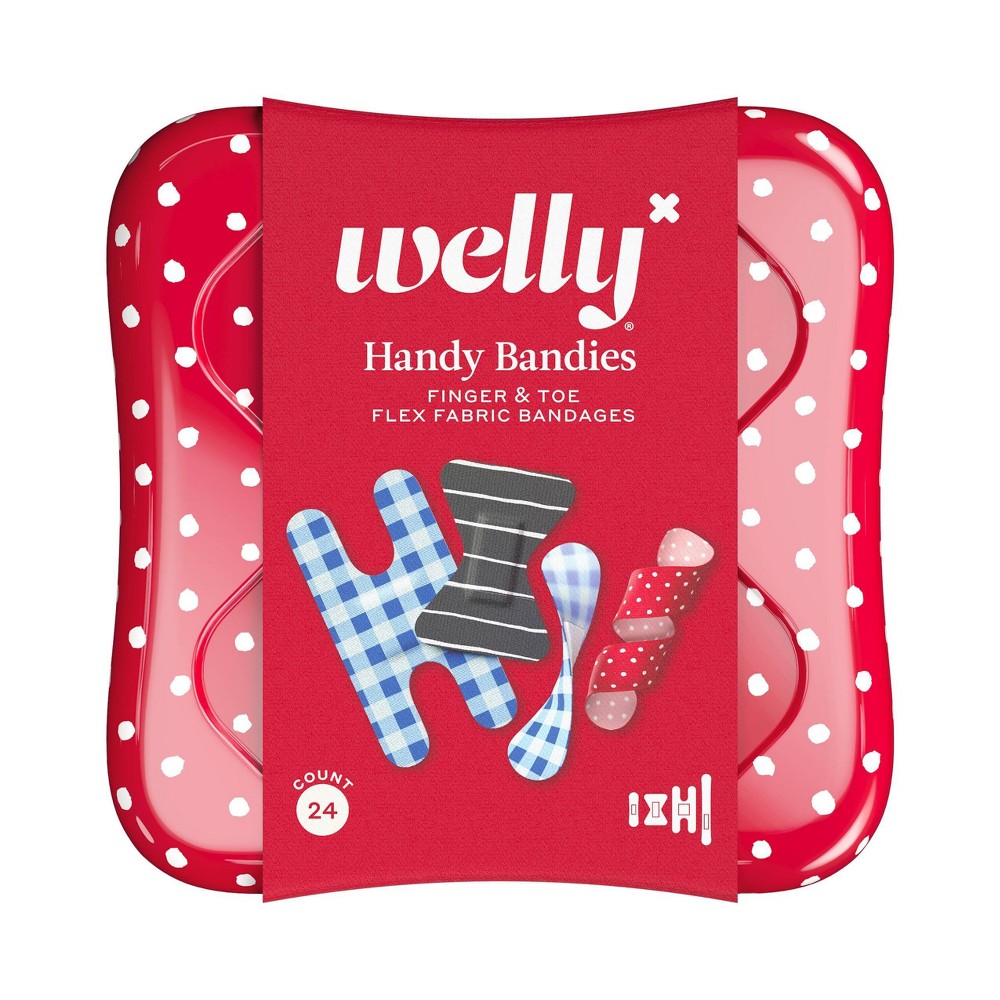 Welly Handy Bandies  Finger & Toe Flex Fabric Bandages  24 Count