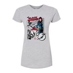 Women's - Marvel - Black Widow Panels Fitted Graphic T-Shirt - 1 of 3