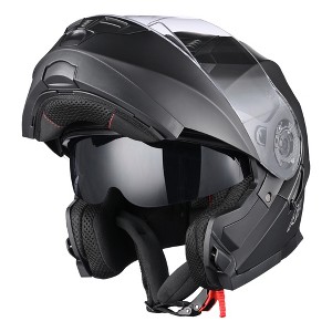 AHR Modular Full Face Motorcycle Helmet Flip up Dual Visor Motocross DOT S/M/L/XL/XXL - 1 of 4