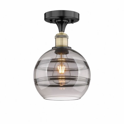 Rochester - 1 Light Semi-Flush Mount In Industrial Style-10 Inches Tall and 8 Inches Wide