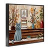 Stupell Industries Cats & Books on Piano Black Framed Giclee Art - 3 of 4