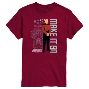 Men's - Star Trek - Picard Make It So Short Sleeve Graphic T-Shirt - 1 of 3