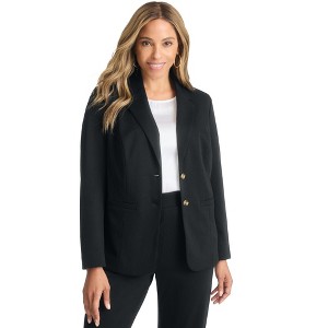 Jessica London Women's Plus Size Ponte Blazer - 1 of 4