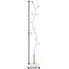 Kumasinova 74.8" Metal Standing Coat Rack with 9 Hooks,Freestanding Coat Racks with Wood Accents,Clothing Racks for Hanging Clothes for Entryway - 3 of 4