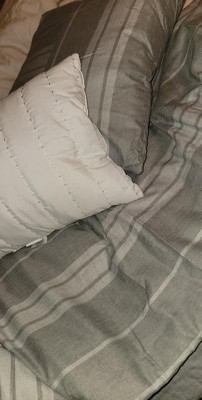 5pc Full/queen Reversible Heathered Herringbone Stripe Comforter Set Blue -  Threshold™ : Target
