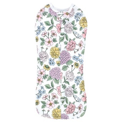 Hudson Baby Infant Girl Sleep Pod, Vintage Blossom, 0-2 Months