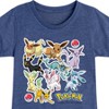 Girls' - Pokémon - Eevee Evolution Stickers Fitted Short Sleeve Graphic T-Shirt - 2 of 4