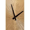 Kate & Laurel All Things Decor 24"x24" Ladd Round Numberless Wall Clock Gold - 2 of 4