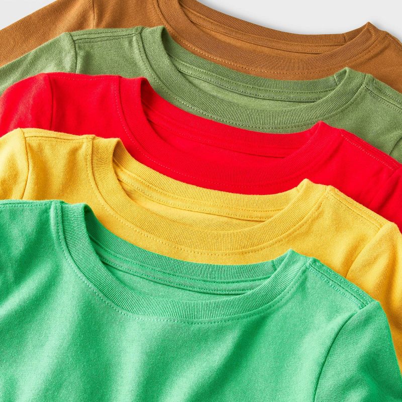 Toddler Boys&#39; 10pk Long Sleeve Solid T-Shirt - Cat &#38; Jack&#8482;, 4 of 5