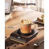 FAAYFIAN 50W Coffee Mug Warmer for Desk, 3 Temp Settings with Ambient Lights, 2¨C10H Auto Shutoff Cup Warmer for Coffee, Tea, Milk & Candles - 2 of 4