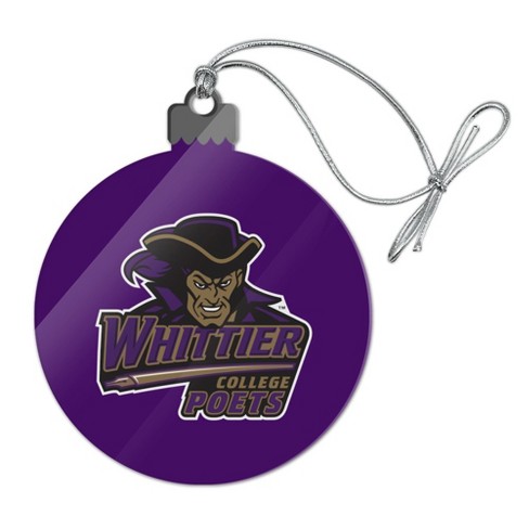 Whittier College Primary Logo Acrylic Christmas Tree Holiday Ornament - image 1 of 4