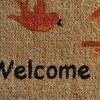 HomeRoots 18" X 30" Beige and Black Coir Bird Welcome Outdoor Door Mat - 4 of 4