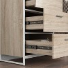 FUFU&GAGA 59"W Kitchen Wooden Buffet Cabinet with Metal Mesh Doors Cookware Shelf Kitchen Worktop - 2 of 4