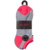 Memoi Women's 6 Pair Pack Highlight Tips Half Cushioned Low Cut Socks Med Gray Heather 9-11 - 4 of 4