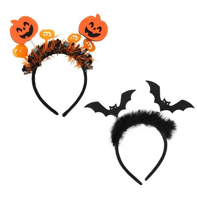 Bioworld Halloween 2-Pack Bats & Pumpkins Cosplay Headbands