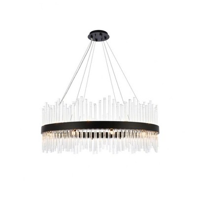 Elegant Lighting Dallas 20 - Light Chandelier in  Black