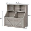 Kids Toy Storage Organizer with Bookshelf, 3-Tier Toy Shelf & 2 Storage Bins for Nursery, Playroom, Bedroom - 2 of 4