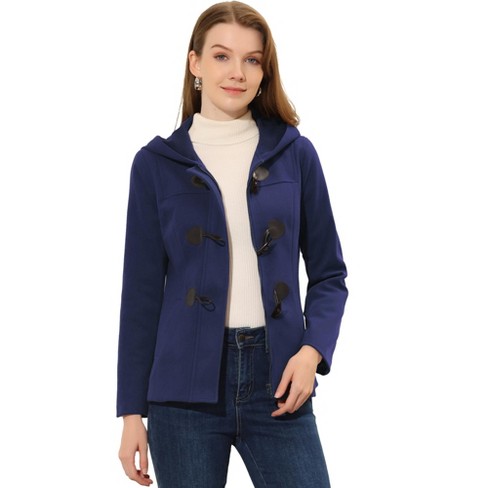 Blue duffle hotsell coat womens