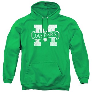 Manhattan College Official Distressed Primary Logo Adult Pull-Over Hoodie - 1 of 4