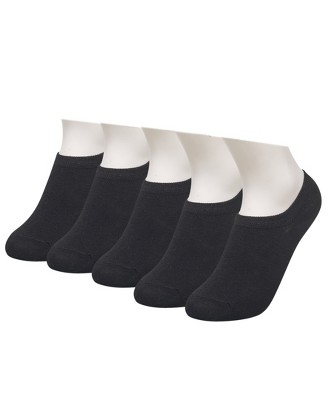 French Connection Women's High Cut Black Liner Socks - 5 Pack : Target