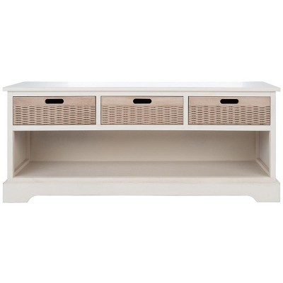 Landers 3 Drawer Storage Bench  - Safavieh