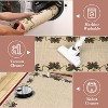 Christmas Area Rugs, Bells Holly Berry Ribbon Garland Traditions Throw Carpets for Living Room Bedroom Kitchen Dining Room Nursery Office - 3 of 4