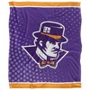 University Of Evansville Logo Dots Silky Touch Blanket White 50x60 - 2 of 4