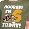 Girls' - Disney - Hooray I'm 6 Today Short Sleeve Graphic T-Shirt - 2 of 4