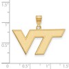 Black Bow Jewelry 14k Yellow Gold Virginia Tech Hokies NCAA Medium Pendant - 2 of 3