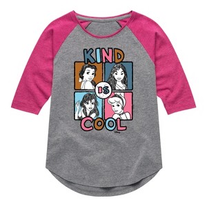 Girls' - Disney - Kind Is Cool Shirt Tail Raglan Graphic T-shirt - 1 of 4
