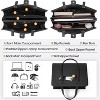 Laptop Bag for Women Waterproof Leather Computer Bag Large Lightweight Briefcase - 3 of 4