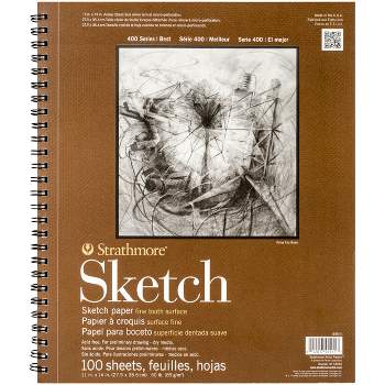 Strathmore Sketch Spiral Paper Pad 11"X14"-100 Sheets