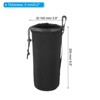 Unique Bargains Neoprene Waterproof Shockproof Camera Drawstring Lens Bag Black 4 Pcs - 2 of 3