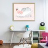 Stupell Industries White Swan with Pink Ribbon Floating Frame Canvas Art, Gold, 31" x 25" - 3 of 4