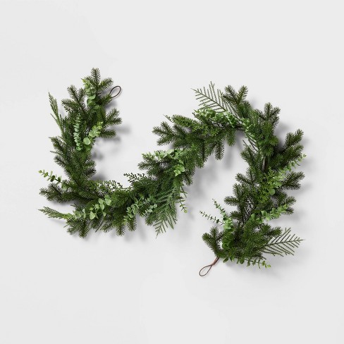 Mixed Pine and Eucalyptus Christmas Garland - Threshold™ designed with Studio McGee - image 1 of 3