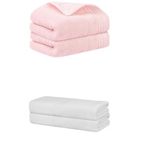 REGALWOVEN Cotton Absorbent Soft Bath Hand Cloths Towels 2 Piece Sets - 1 of 4